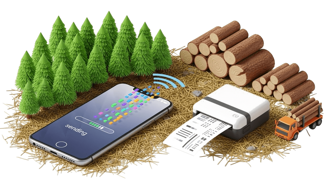 Dokumentų spausdinimas tiesiogiai iš mobiliosios programėlės